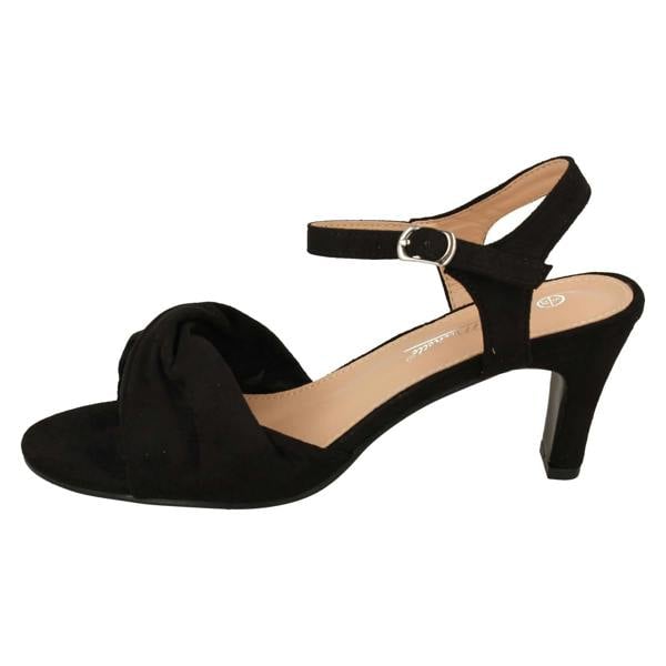 Anne Michelle Ladies Anne Michelle Mid Heel Casual Wide Fit Sandals F12111