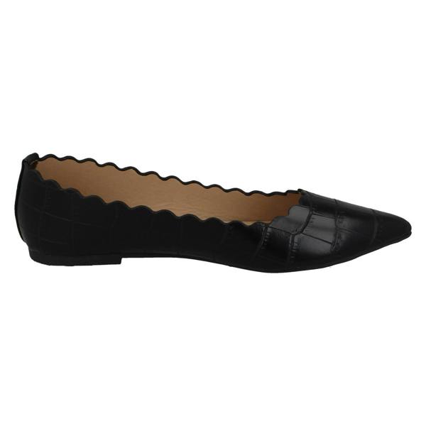 Spot On Ladies Spot On Pointed Toe Ballerinas F80457