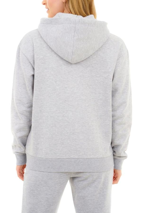 Smart Living Women's Stylish Zip-Up Hoodie with Pockets - Cozy Casual Wear - Grey