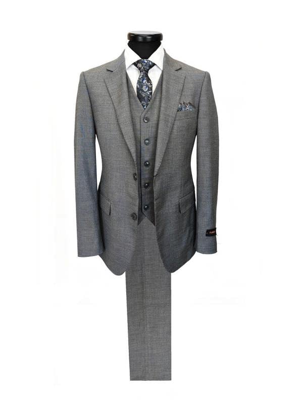 Grey Slim Fit 3-Piece Suit