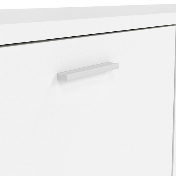 Wyld Haus Nagoya White Media TV Unit 2 Doors 1 Drawer 1 Shelf