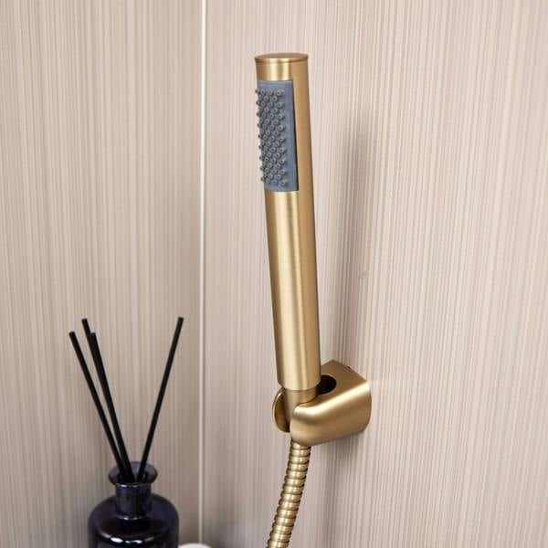 Flode Runn | Bath Shower Mixer | Including Handset and Holder | Brushed Brass