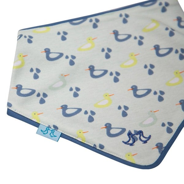 Luca and Rosa Ducks Pack of 2 Blue Baby Boys Bibs