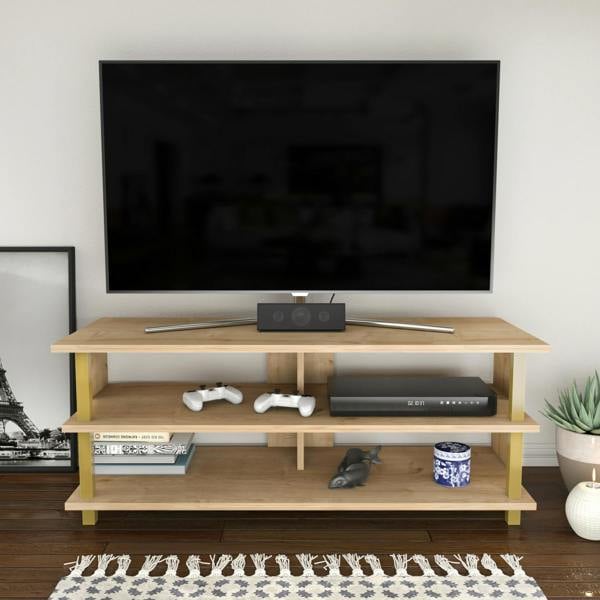 Decorotika Pueblo Modern Tv Stand TV Cabinet for TV's up to 55"