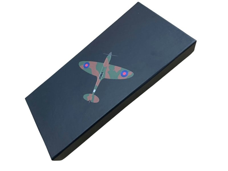 Mala Leather Spitfire Plane Leather Glasses Case – Wide Fit