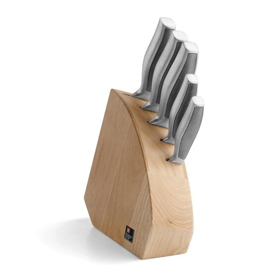 Richardson Sheffield Sense 5 Piece Knife Block Set Wood