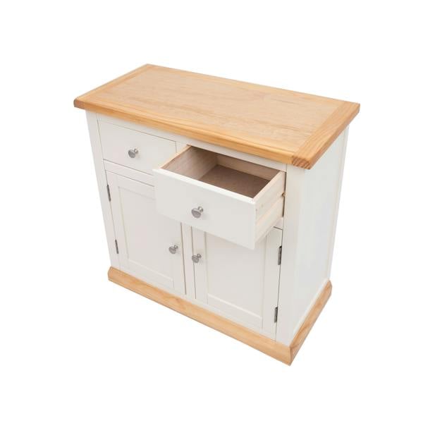 Cabinet Bits Trevi Off White 2 Drawer 2 Door Sideboard Chrome Knob
