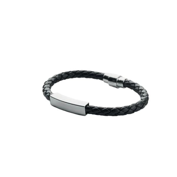 MidOcean Fauleti Faux Leather Braided Bracelet - Black - 