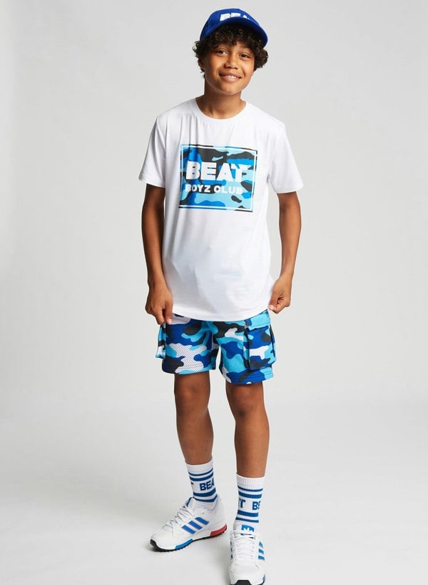 Beat Boyz Club Disguise T-Shirt - Cobalt Camo