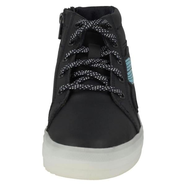 Clarks Boys Clarks Lace Up Detailed Light Up Ankle Boots Flare Fox K