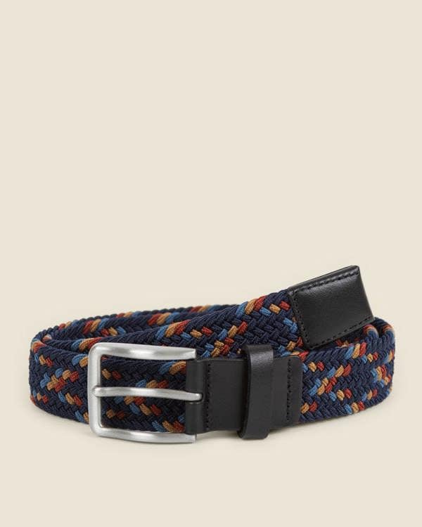 Larsson & Co Rauma - Multicolour Woven Casual Stretch Belt