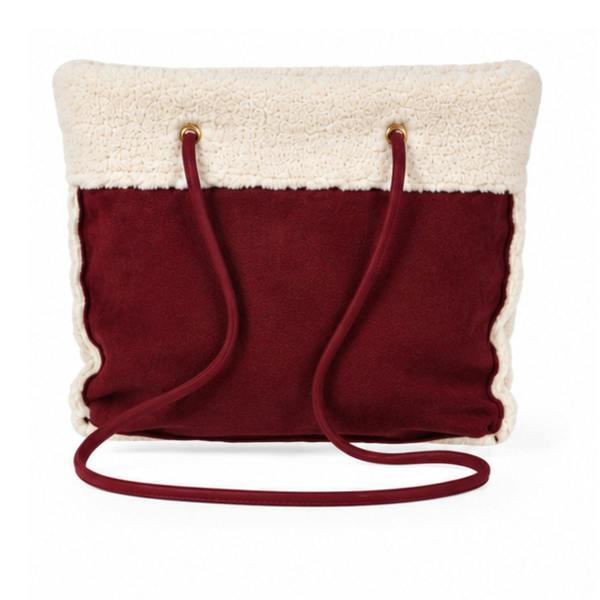Lorenz Small Faux Sheepskin Top Zip Tote Bag