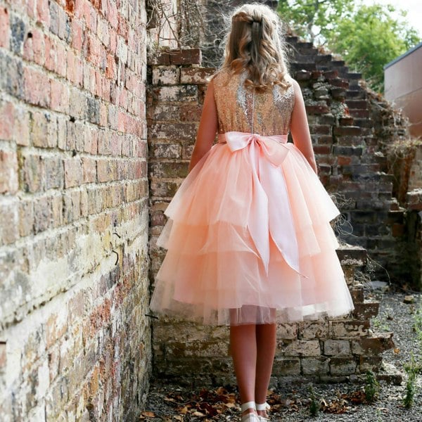 rear bow on the dress pictured