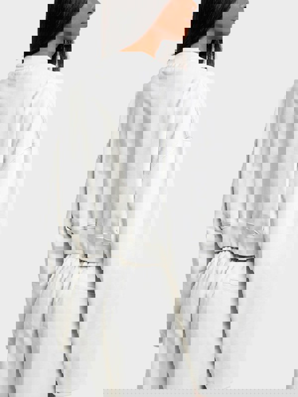 Off-White For All Helv Cropped Over Crewneck White