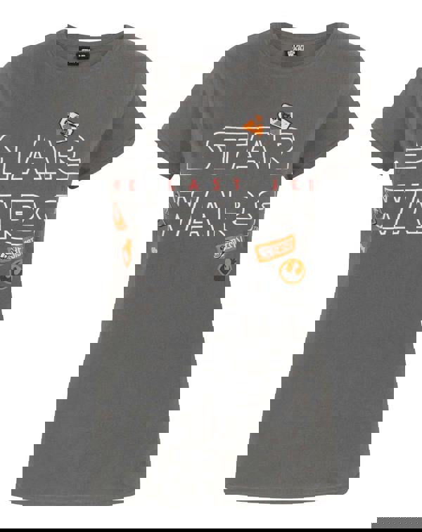 Star Wars Womens Grey Badges Short Sleeved T-Shirt