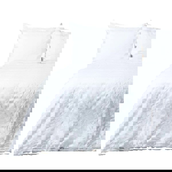 HOMESCAPES French Flax Linen Duvet Cover Set