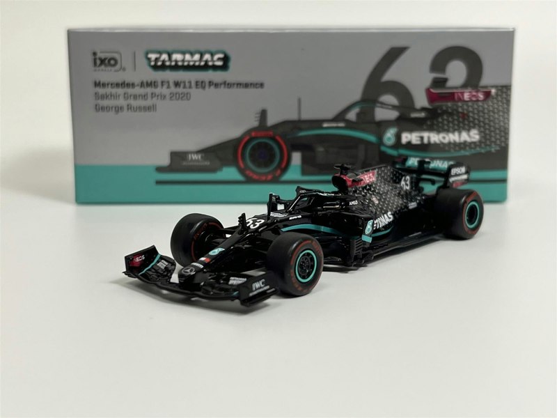 Tarmac George Russell Mercedes AMG F1 W11 EQ Performance Sakhir Grand Prix 2020 1:64 T64GF036GR1 Tarmac