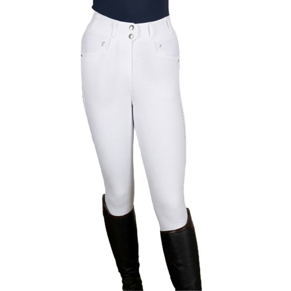 Coldstream Womens Hermitage Diamante Breeches - White