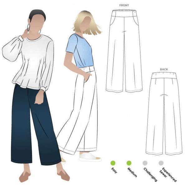 Style Arc Sewing Pattern Fifi Pants - Trousers for Women - Intermediate