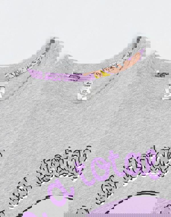 Disney Womens Grey Snow White Short Sleeve Long Leg Pyjama Set