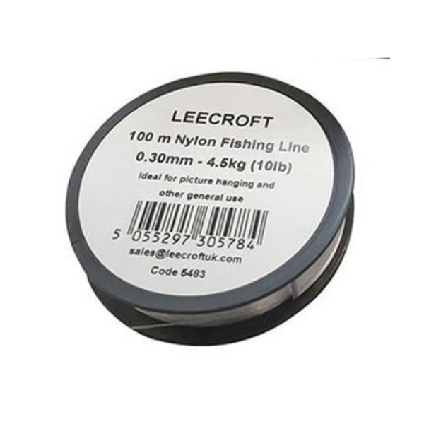Leecroft 0.3mm x 100m Fishing Line 4.5kg / 10lb - One Colour - 