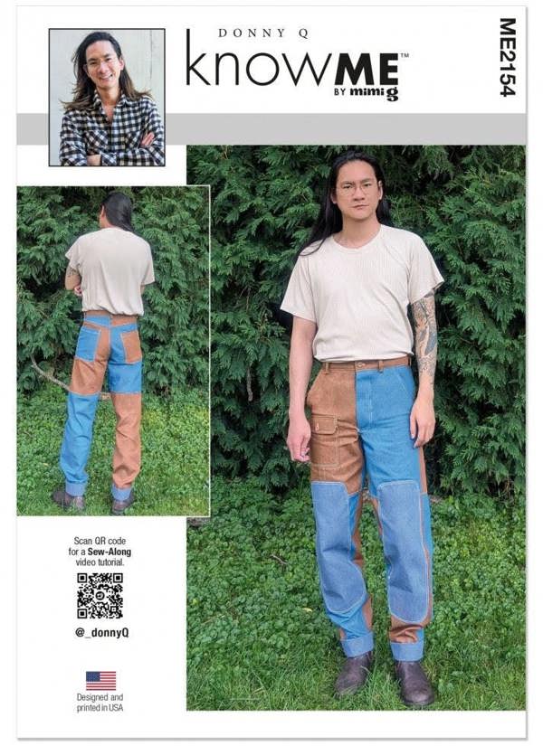 Know Me Sewing Pattern 2154, Trousers for Men, AA (34-36-38-40-42) - Intermediate