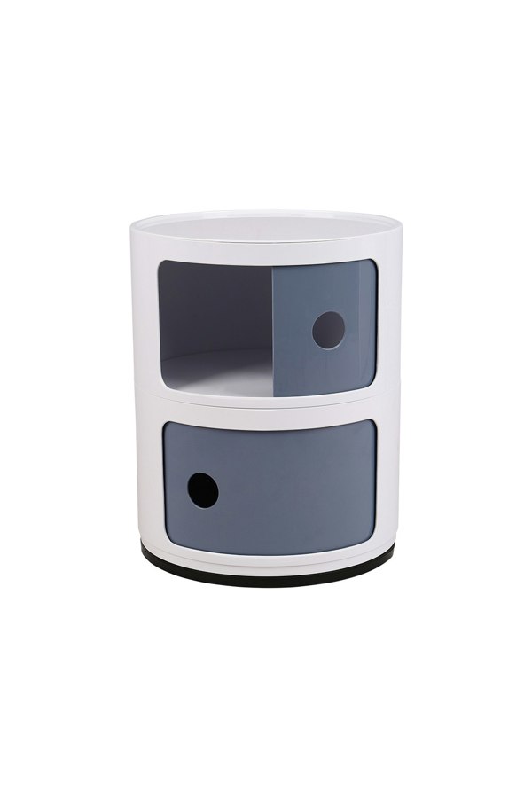 Living and Home 2-Tiered Plastic Storage Drawer Unit