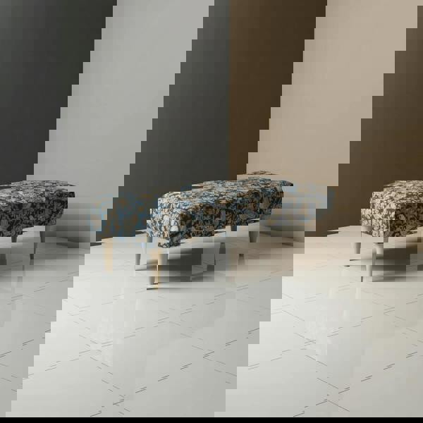 Bespoke Stitched Design Ottoman Footstool for Living Room - ISTOOLS