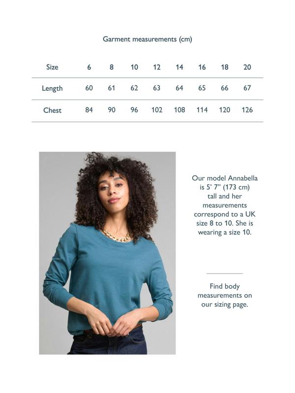 Kite Womens Organic Sandford Slub Jersey T-Shirt Steel
