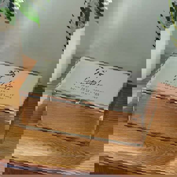 Personalised Memento Company Personalised Bow Mirrored Jewellery Box