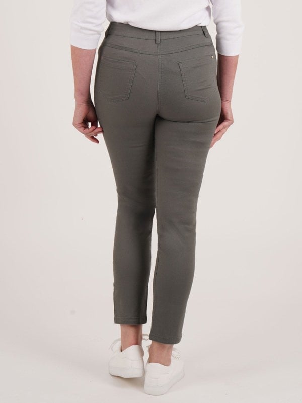 PennyPlain 5 Pocket Jeans - Dark Sage