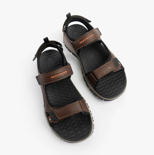 Skechers PREWITT - RIGDON Mens Sandals Brown/Black