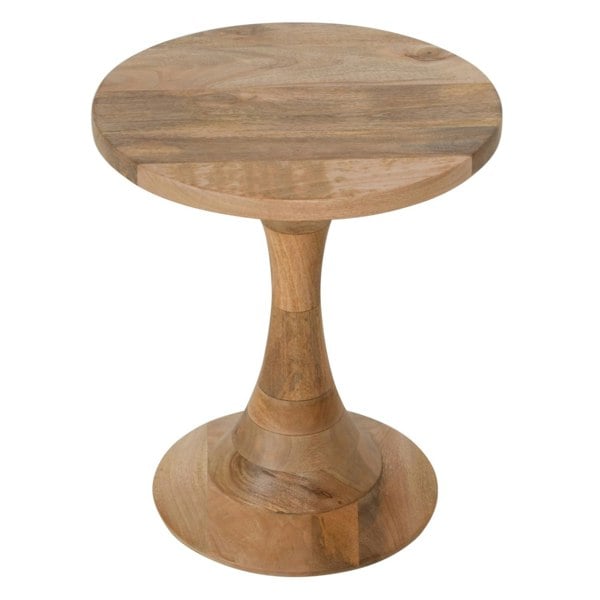 IH Design Valor Mango Wood Round Side Table