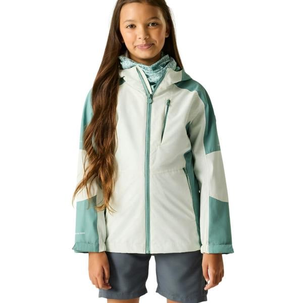 Regatta Childrens/Kids Calderdale II Waterproof Jacket - Ivy Moss/Ocean Mist - 