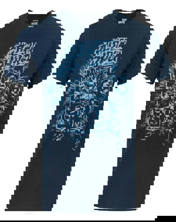 Marvel Mens Blue Captain America Short Sleeved T-Shirt