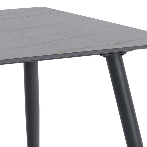 Furniture To Go Wicklow Ceramic Dining Table in Black