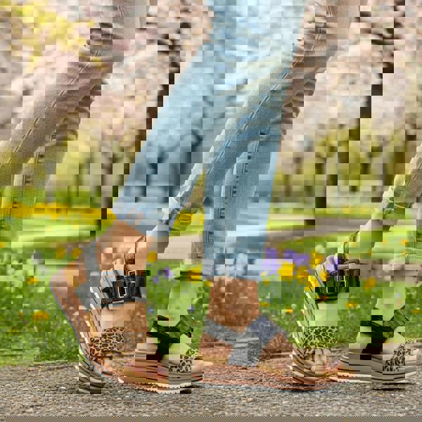 Remonte Remonte D1J53 Womens Ankle Strap Sandals Beige/Black