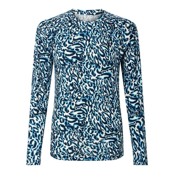 Dare 2B Womens/Ladies Exchange III Animal Print Thermal Base Layer Set - Blue/White - 