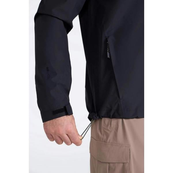 Mountain Warehouse Mens Aerovent 2.5 Layer Stretch Waterproof Jacket - Black - 