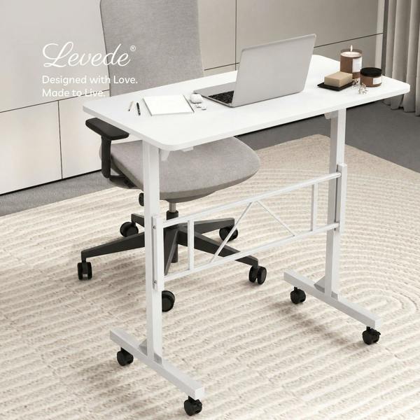 Levede Standing Desk Height Adjustable Office Laptop Pc Computer Workstation