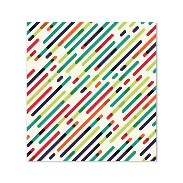 Warren Reed - Designer Coloured Diagonal Abstract Pattern Kitchen Splashback