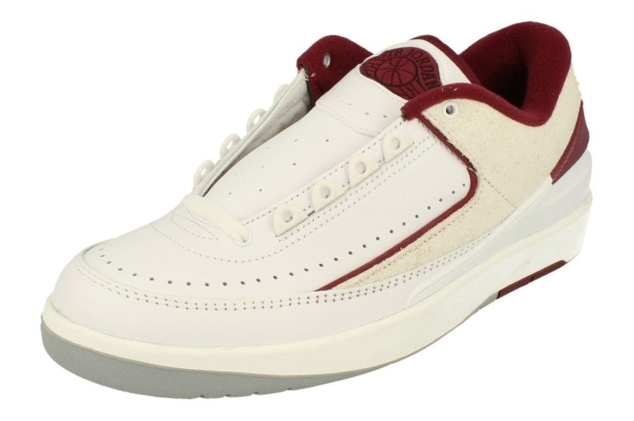 Nike Air Jordan 2 Retro Low Mens Basketball Trainers Dv9956  103 - White Cherrywood Red 103 - Photo 0
