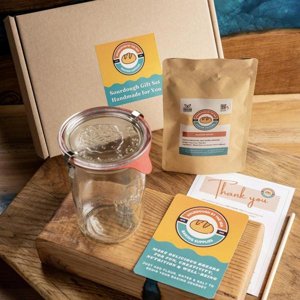 Sourdough By The Sea Easy Sourdough Starter & Jar Gift Set