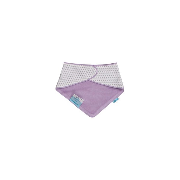 Luca and Rosa Ducks Pack of 2 Lilac Baby Girls Bibs