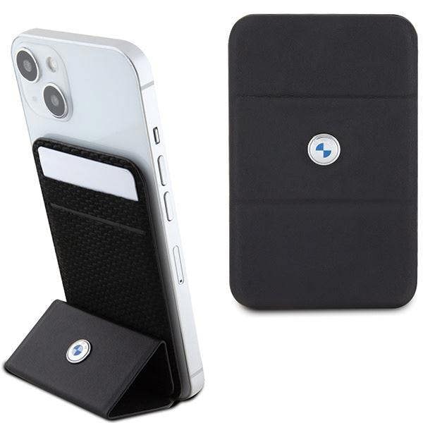 BMW Signature Collection Magnetic Card Holder MagSafe with Stand Black - BMWCSMRSK