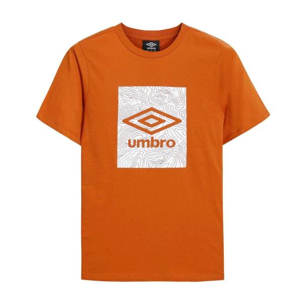 Umbro Mens Geo Wave T-Shirt - Gold Flame