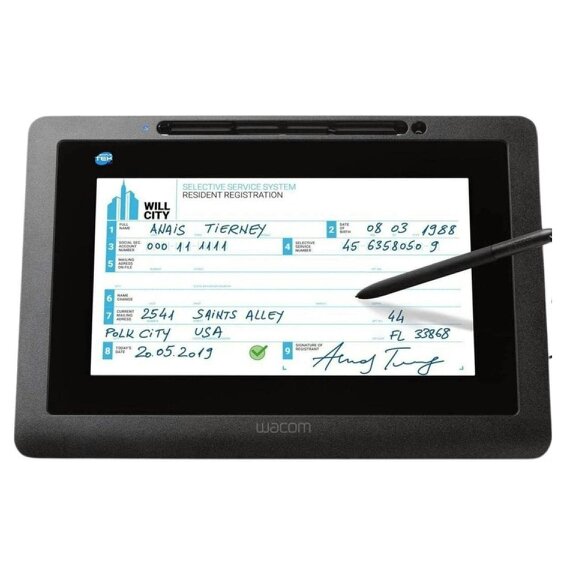 Wacom DTU‑1031AX 10.1" Pen Display Signature Tablet