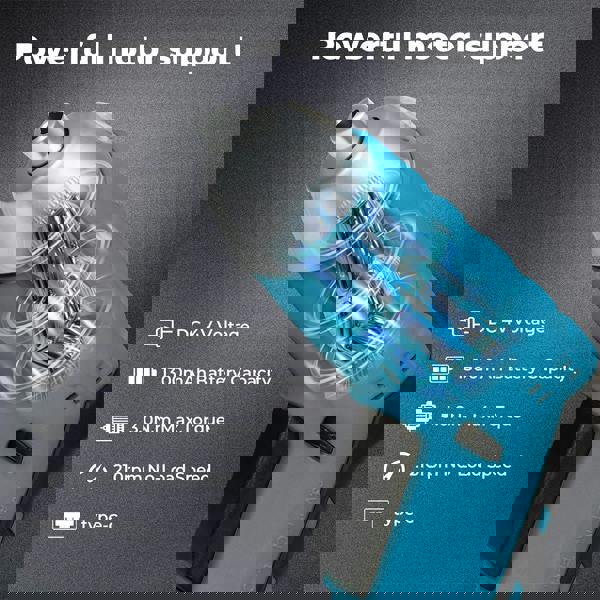 Traderight 47pcs Cordless Screwdriver Set 1300mAh Rechargeable 3.0N.m Torque