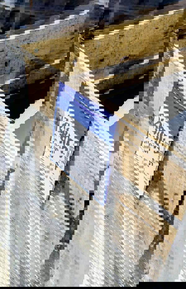 Durable Wire Hanger Ticket Holder Document Pocket Landscape | 50 Pack | A5 Blue