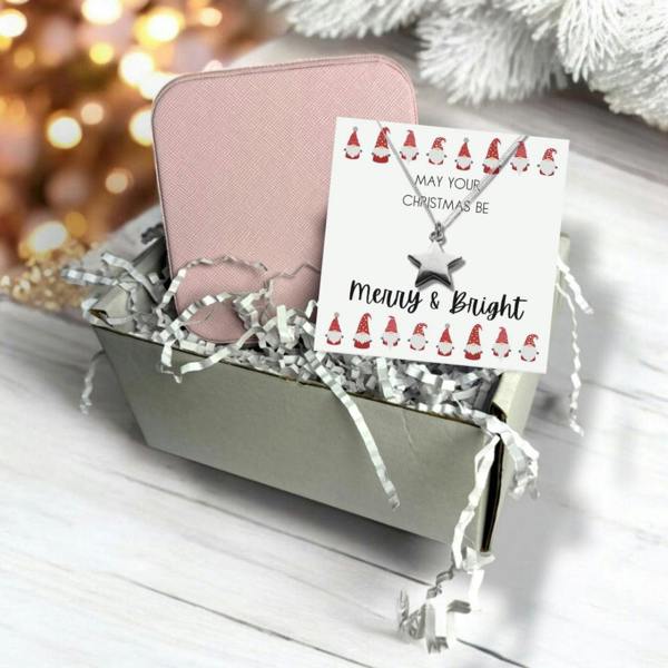 Aye Do Gifts Merry & Bright Christmas Hamper Star Necklace & Jewellery Box
